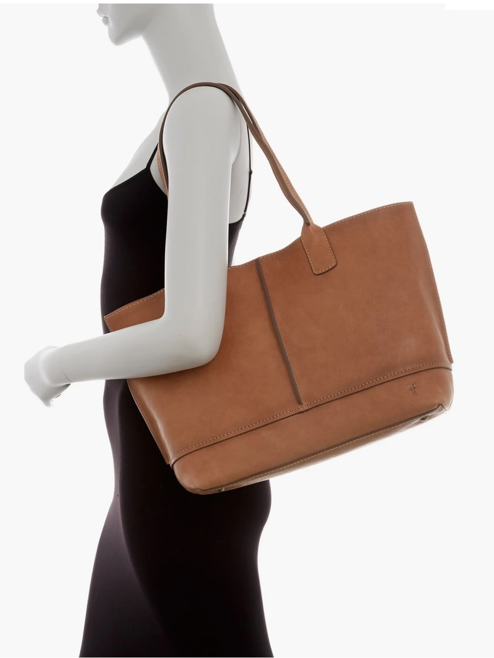 Frye Lucy Leather Tote Hand Bag Tan